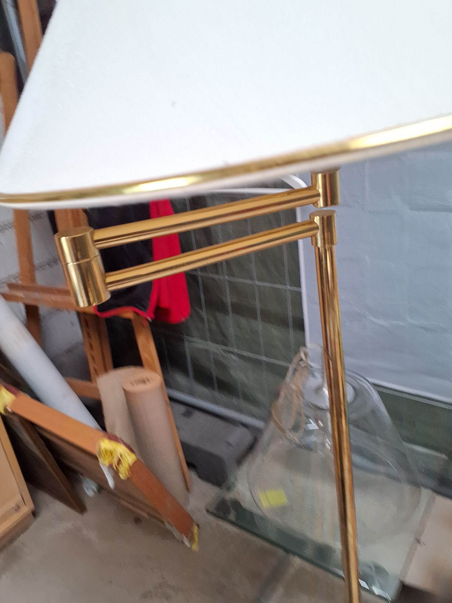 Messing standerlampe